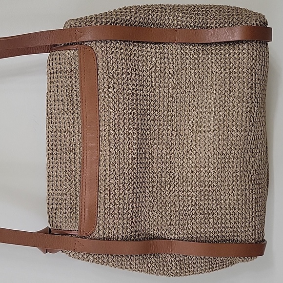 *vintage* raffia bag - Picture 3 of 7